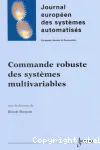 Commande robuste des systemes multivariables vignette