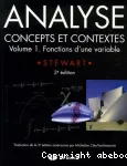 Analyse : concepts et contextes. Vol. 1. Fonctions d'une variable vignette